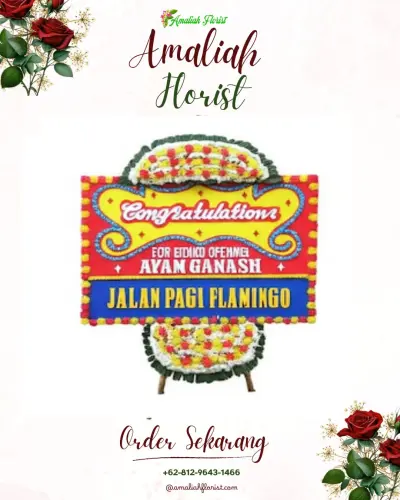 Bunga Papan Congratulation di Malimongan Baru